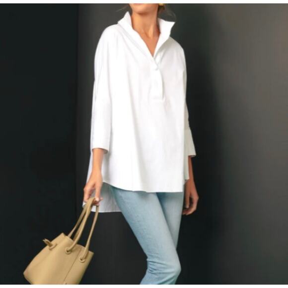 Tuckernuck White/Blanc Willow Blouse NWT size Small - Picture 7 of 14